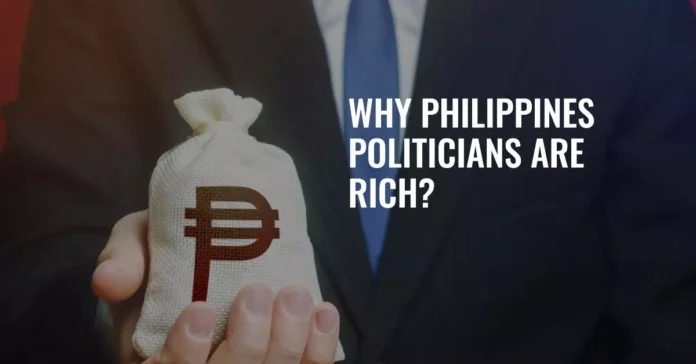 Wealth accumulation by Philippine politicians through various means